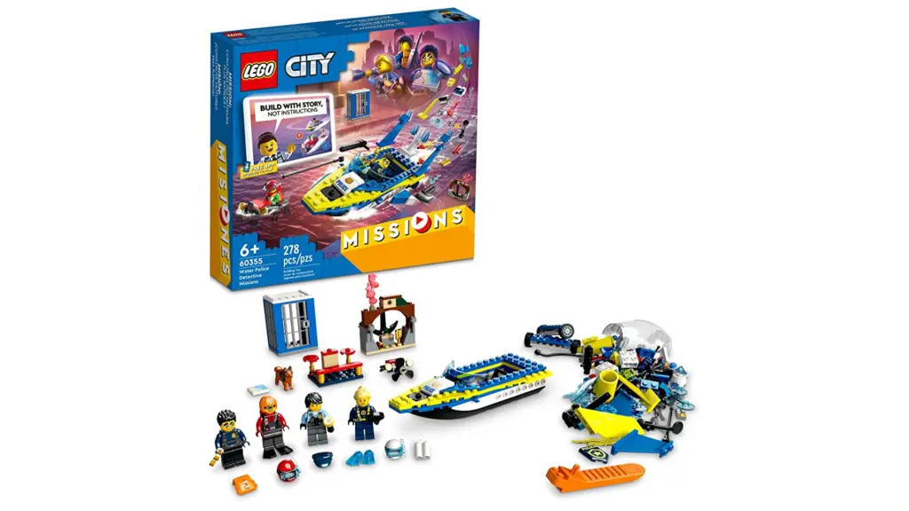 Lego city 2024 boat police