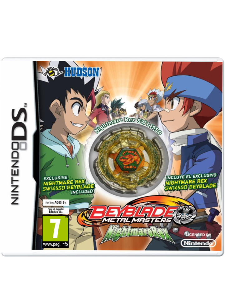 Beyblade Metal Masters Nightmare Rex w/ Toy /NDS