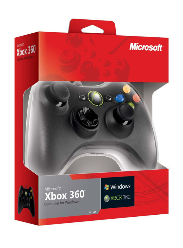 Xbox 360 WIRED Controller for Windows Black /PC
