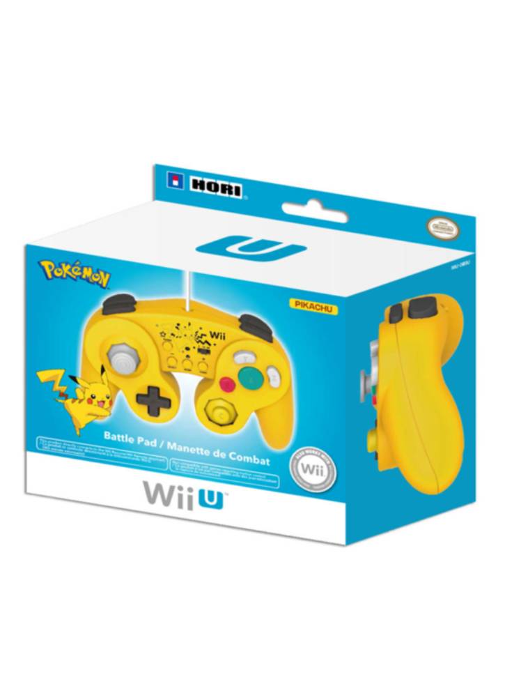 HORI Nintendo Licenced Super Smash Bros. Controller (Pikachu)  (Works with NES Classic) /Wii-U