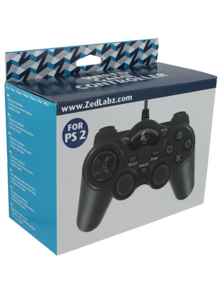 ZedLabz Wired Controller with Turbo Function - PS2