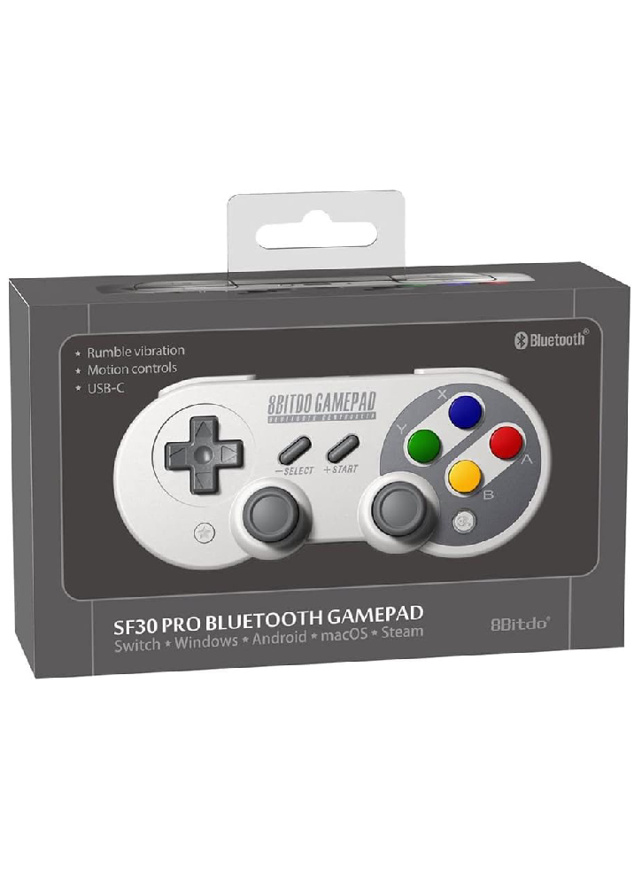 8Bitdo SFC30 Super Gamepad Bluetooth Controller (And