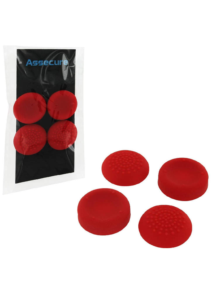 Silicone Thumb Grips: Concave & Convexe Rosu - PS4