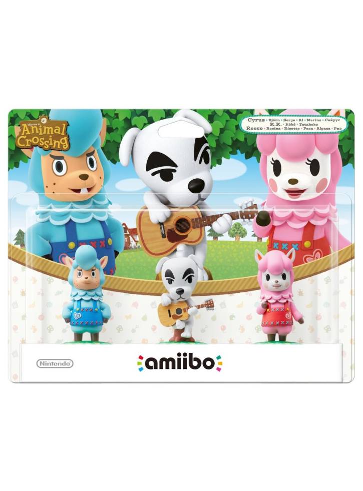 NINTENDO AMIIBO ANIMAL CROSSING TRIPLE PACK (REESE +CYRUS + K.K.)