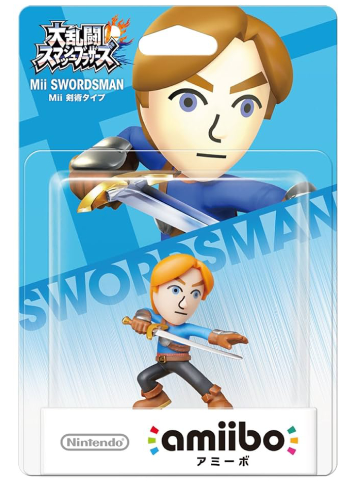 Figurina Super Smash Bros. Mii Sword Fighte Marca Nintendo Amiibo