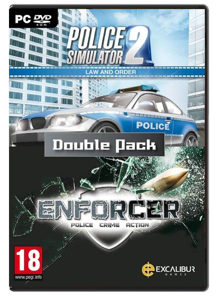 LAW & ORDER DOUBLE PACK ( ENFORCER & POLICE SIM 2) P