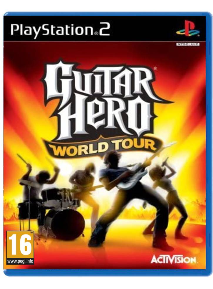GUITAR HERO WORLD TOUR SOLUS PS2 EN PEGI