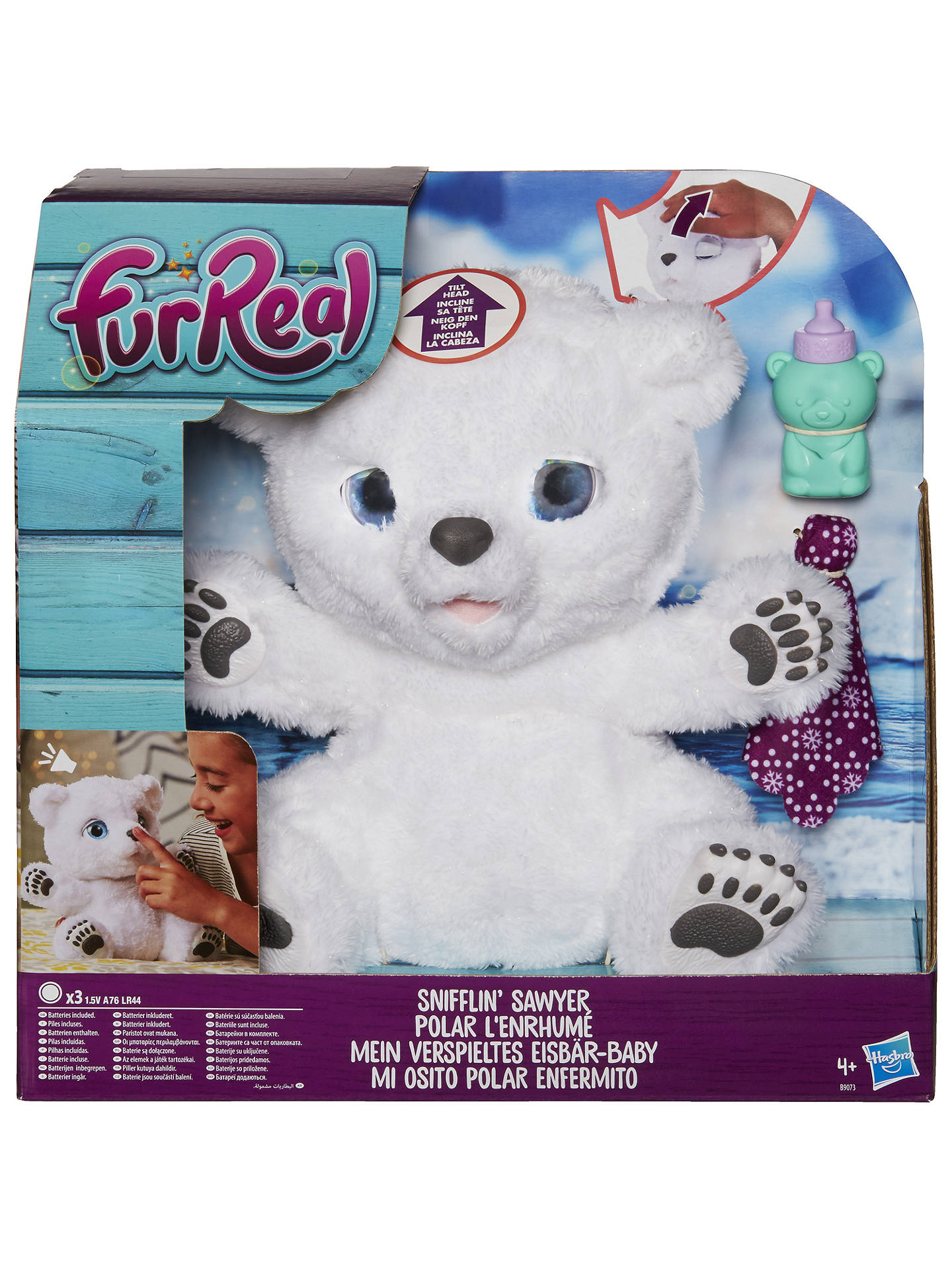 Plus Fur Real Friends Snifflin Sawyer Polar Bear