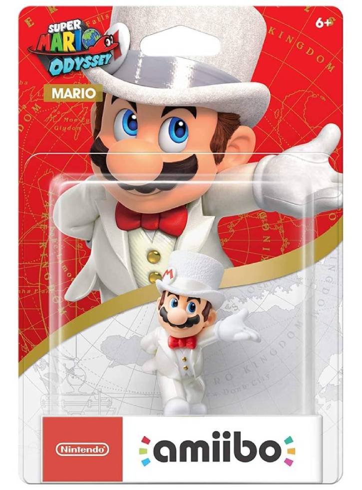 Figurina Mario Wedding Outfit Super Mario Odyssey Collection Marca Nintendo Amiibo
