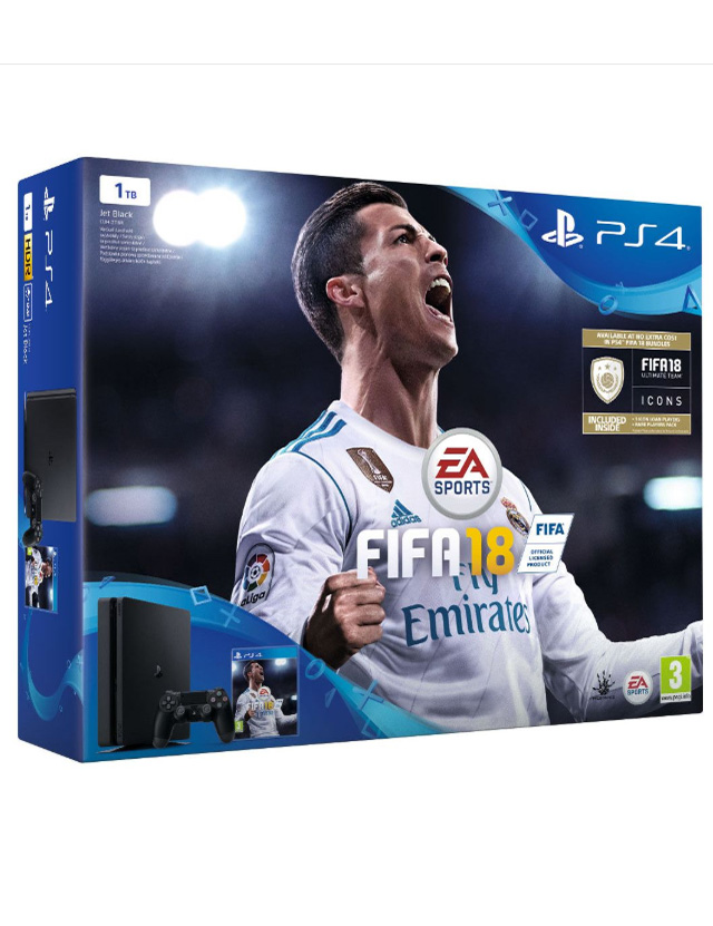 Sony Playstation 4 Slim 1 TB Fifa 18 Bundle UK