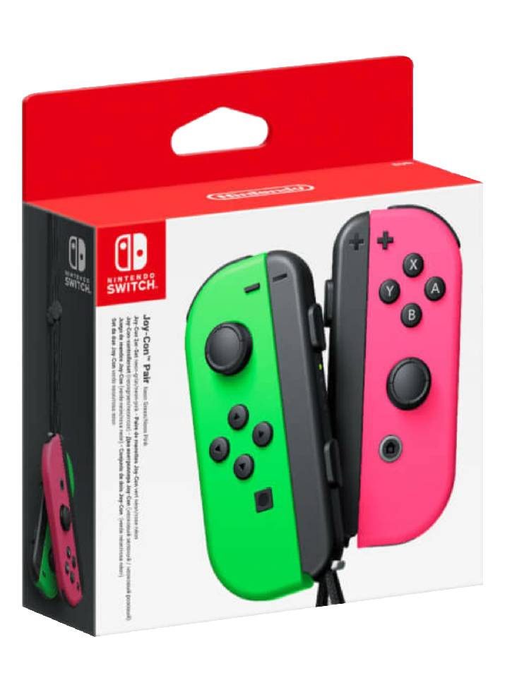 NINTENDO SWITCH JOY-CON PAIR NEON GREEN & PINK E