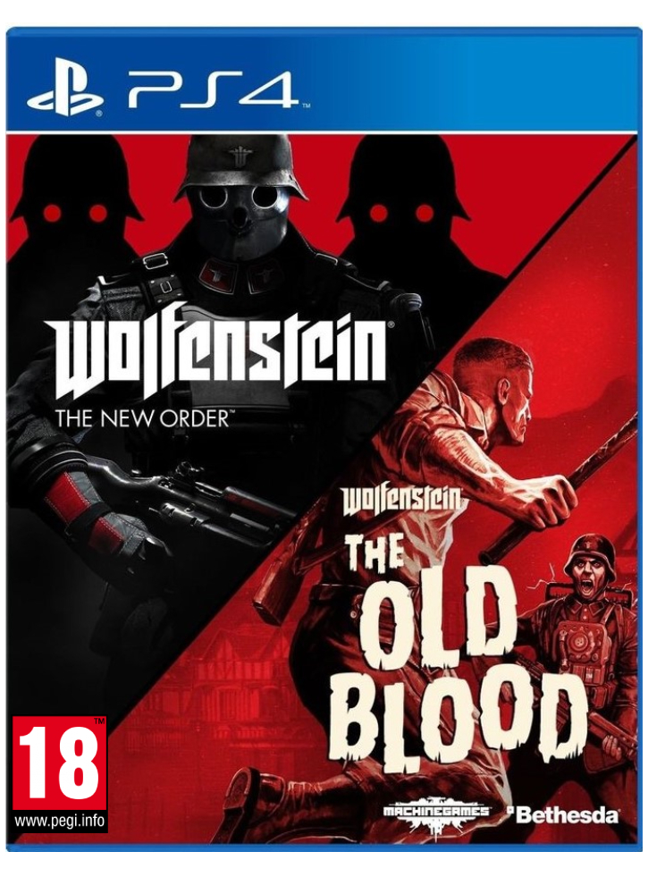 WOLFENSTEIN THE NEW ORDER & WOLFENSTEIN THE OLD BLOOD PACK - PS4