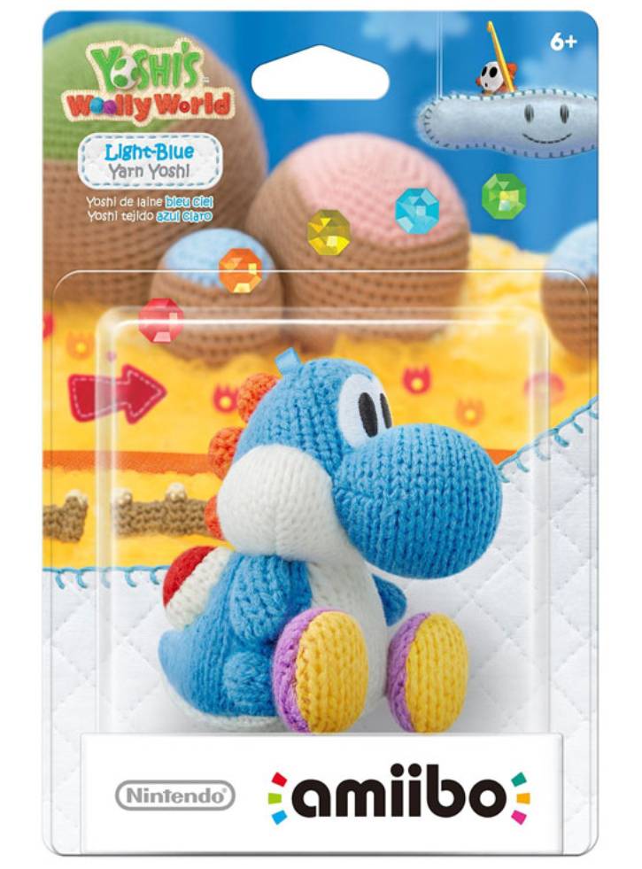 Figurina AMIIBO YARN YOSHI LIGHT BLUE