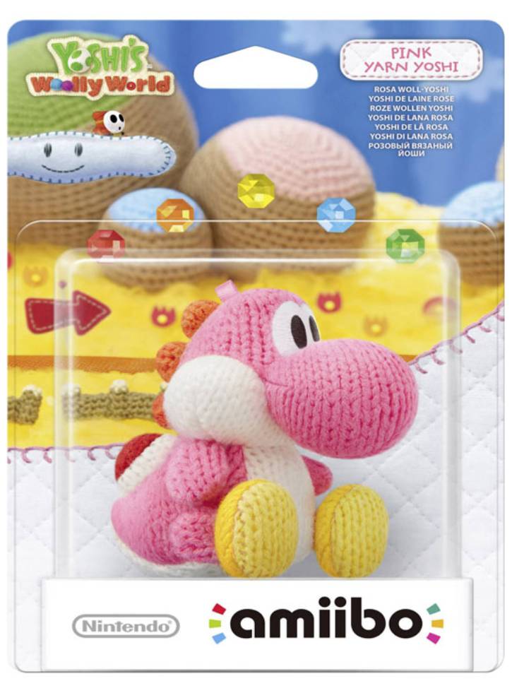 Figurina Nintendo Amiibo Character - Pink Yarn Yoshi (Yoshi's Woolly World)