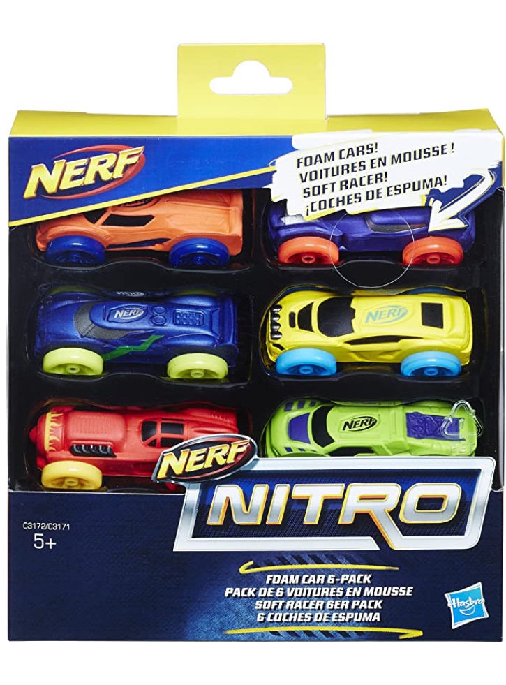 Set NERF -Nitro Foam Car 6 Pack Assortment