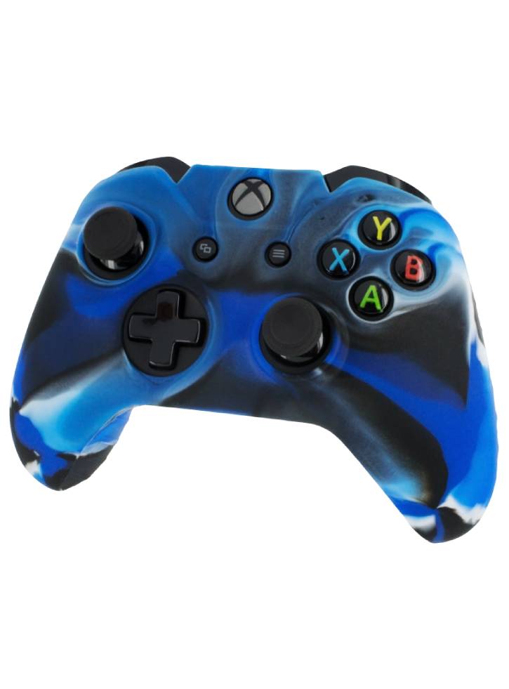 Protective Cover & Ribbed Handle Grip: Camo Blue - Xbox One