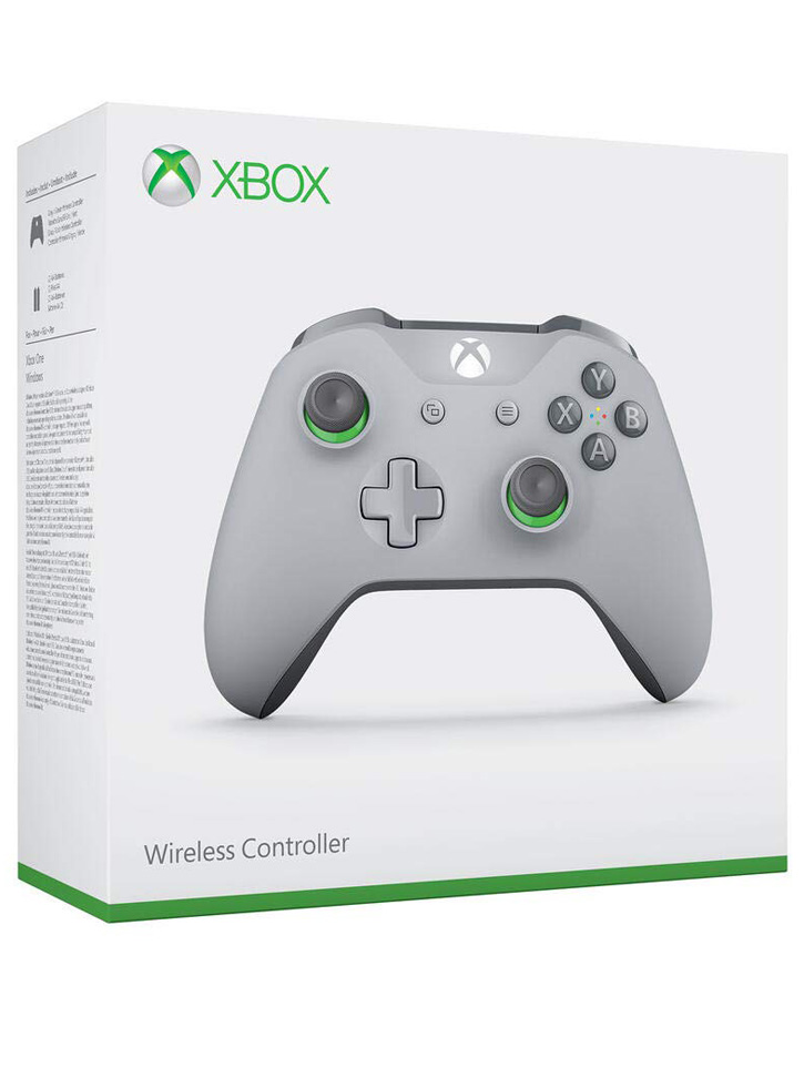 Controller Wireless Microsoft Official Verde, Gri -  Xbox One