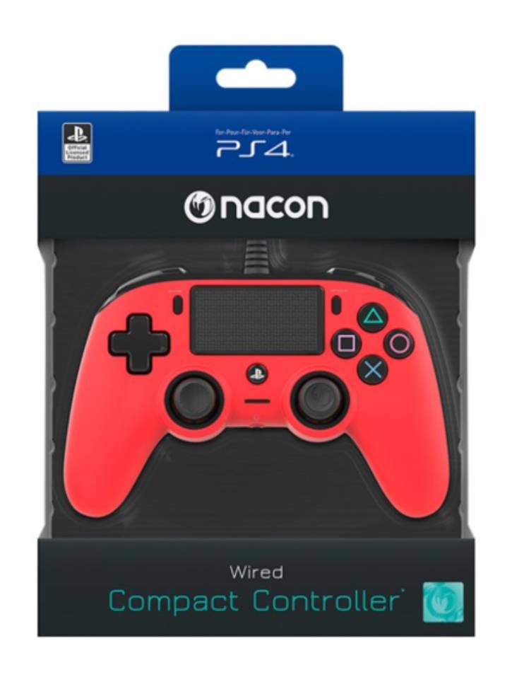 Nacon Wired Compact Controller [Red] /PS4