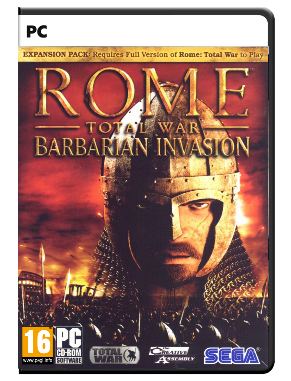 Rome Total War Barbarian Invasion expansion Pack /PC