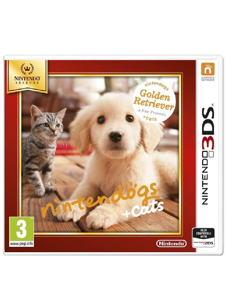 Nintendogs and Cats 3D Golden Retriever -Nintendo 3DS Select