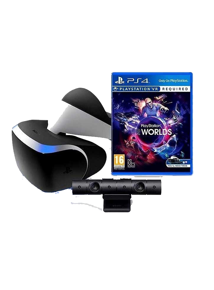 Sony Official Playstation VR Headset + Camera + VR Worlds (EU) (PS4)