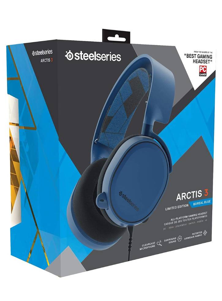 SteelSeries: Arctis 3 - Gaming Headset - Blue (Multi)