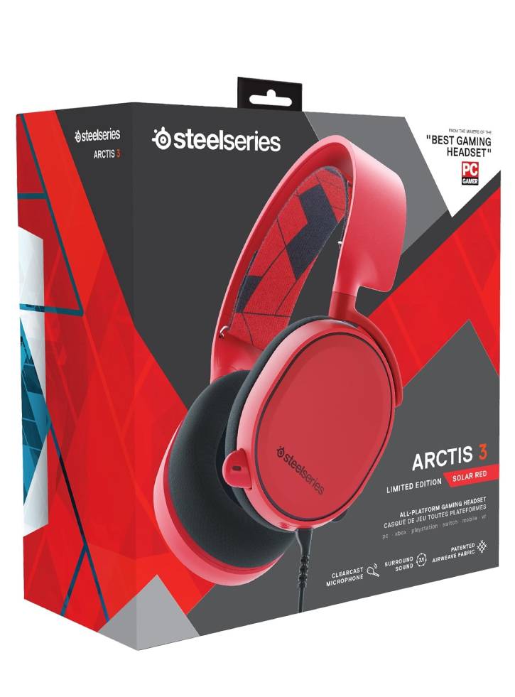 SteelSeries: Arctis 3 - Gaming Headset - Red (Multi)