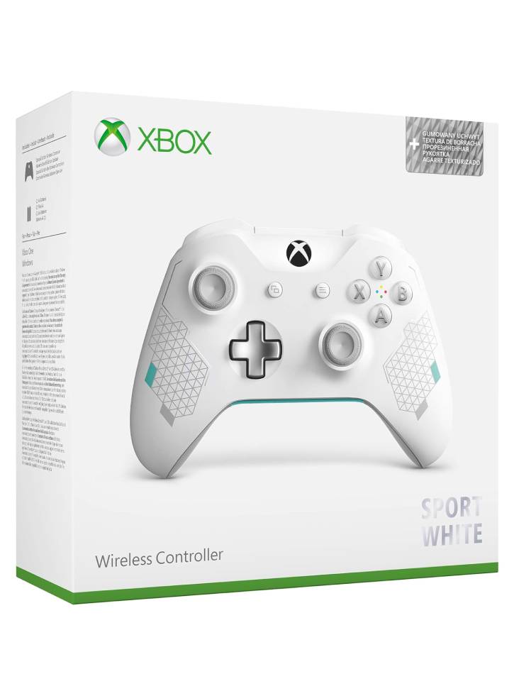 Microsoft Official Xbox One S Wireless Controller - Sports White Xbox One