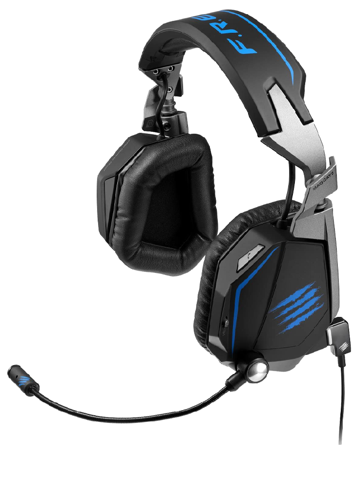 Mad Catz F.R.E.Q.TE 7.1 3.5mm Stereo Headset - Black/Blue (PC)