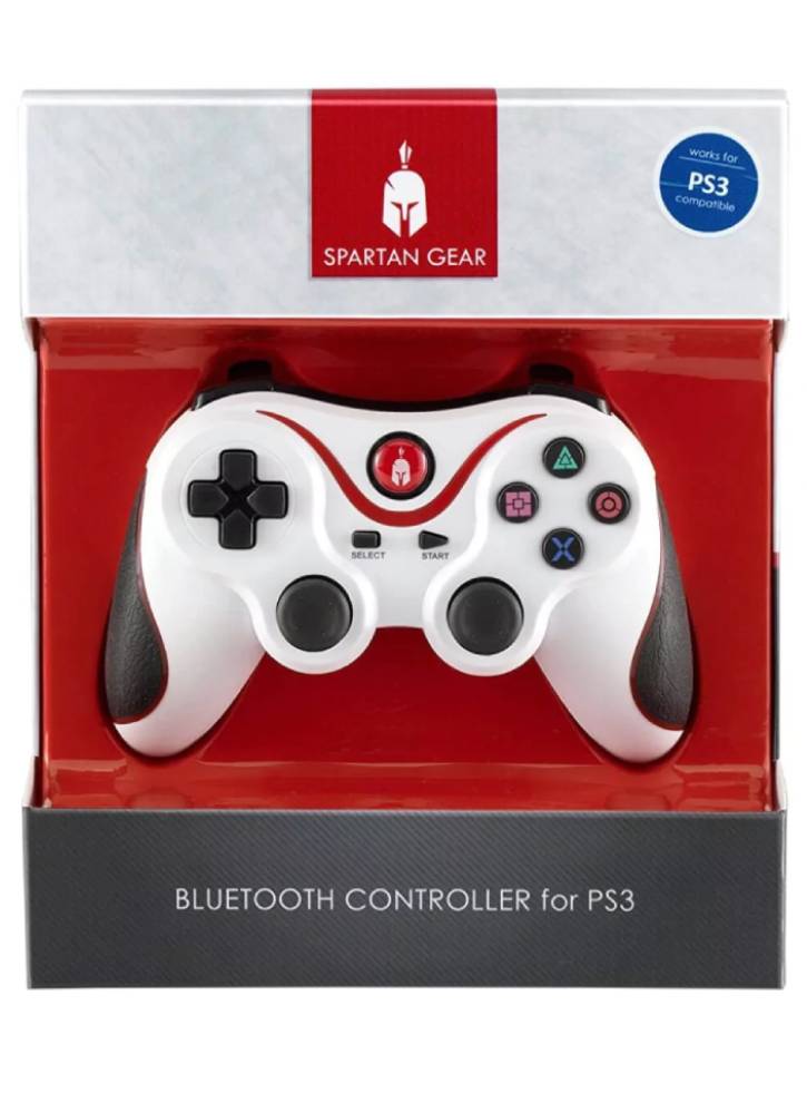 Spartan Gear Controller cu bluetooth pentru PS3 (Alb)(EU)