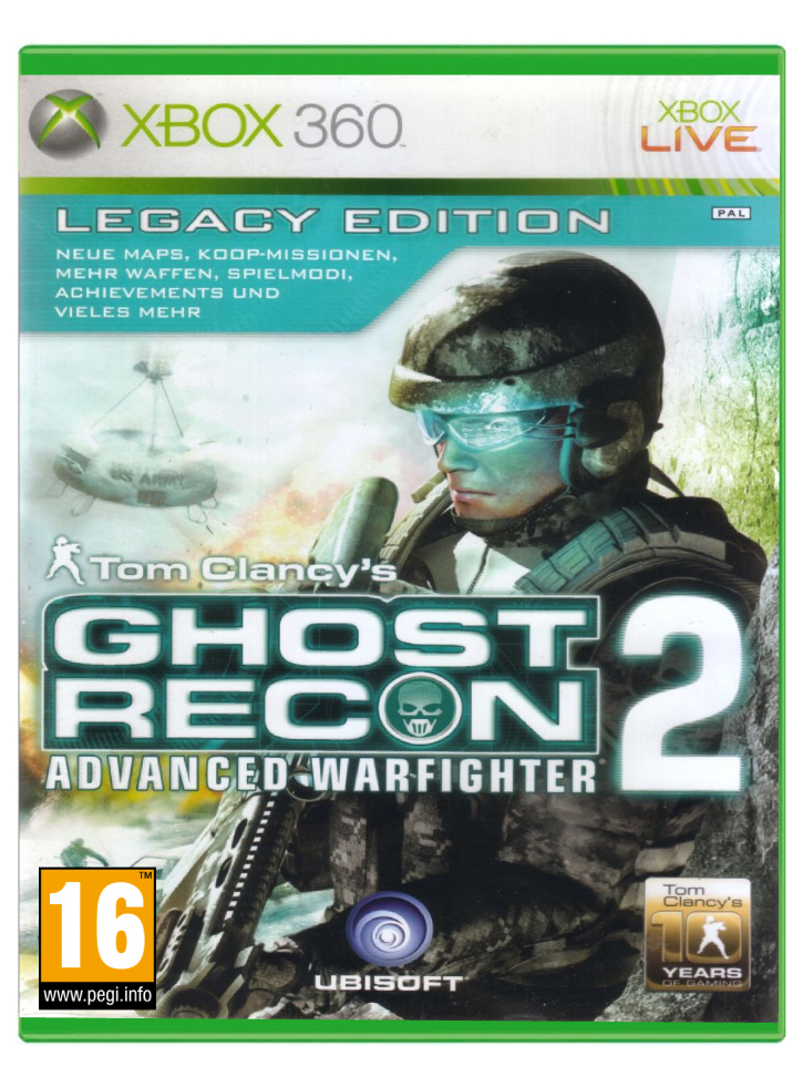 Tom Clancy's Ghost Recon Advanced warfighter 2 Legacy Edition xbox 360