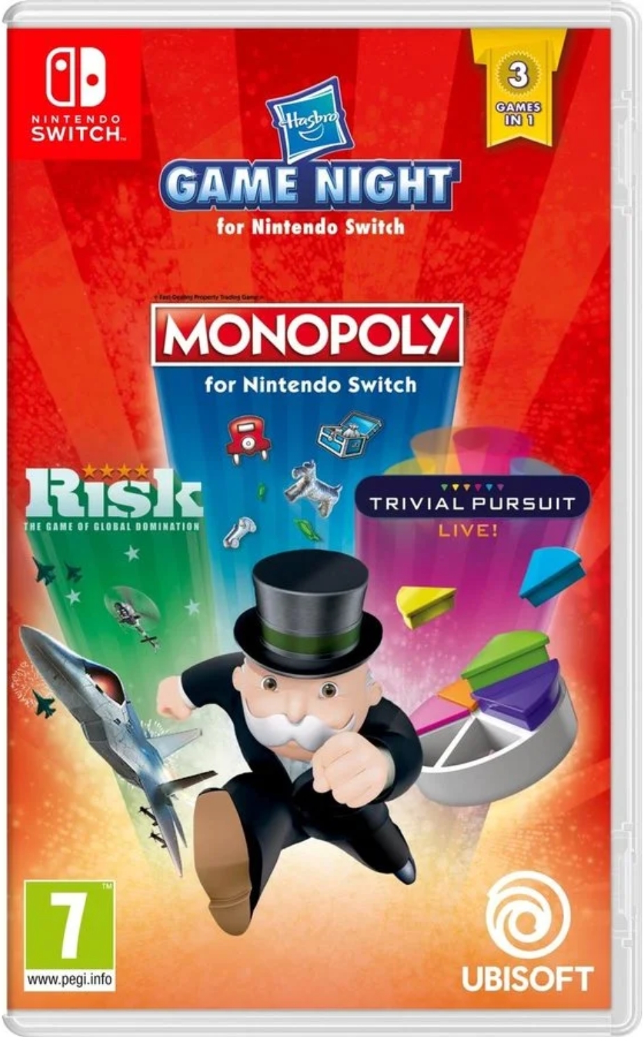HASBRO GAME NIGHT (MONOPOLY, RISK & TRIVIA PURSUIT) - SW