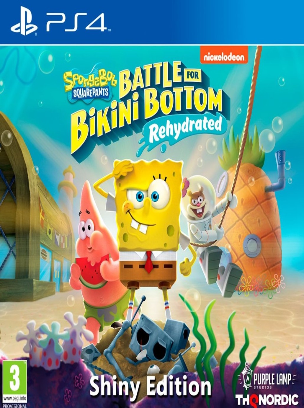 PS4 Spongebob SquarePants: Battle for Bikini Bottom - Rehydrated - Shiny Edition