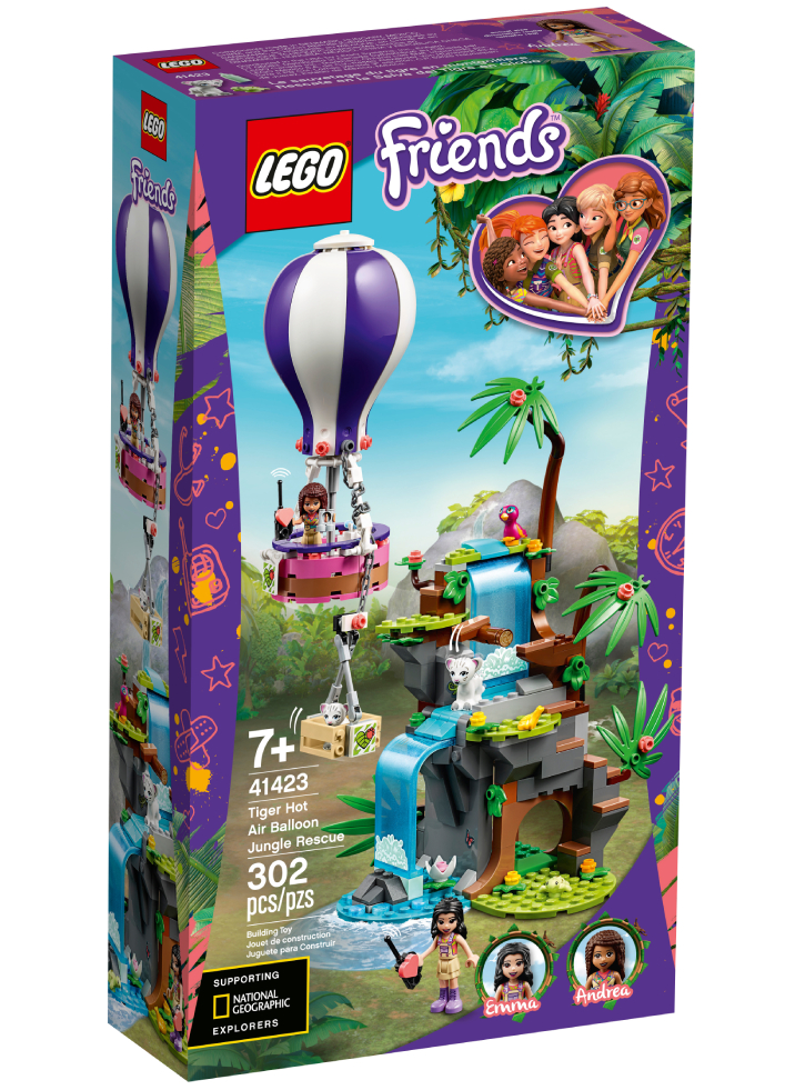 LEGO Friends: Tiger Hot Air Balloon Jungle Rescue (41423)