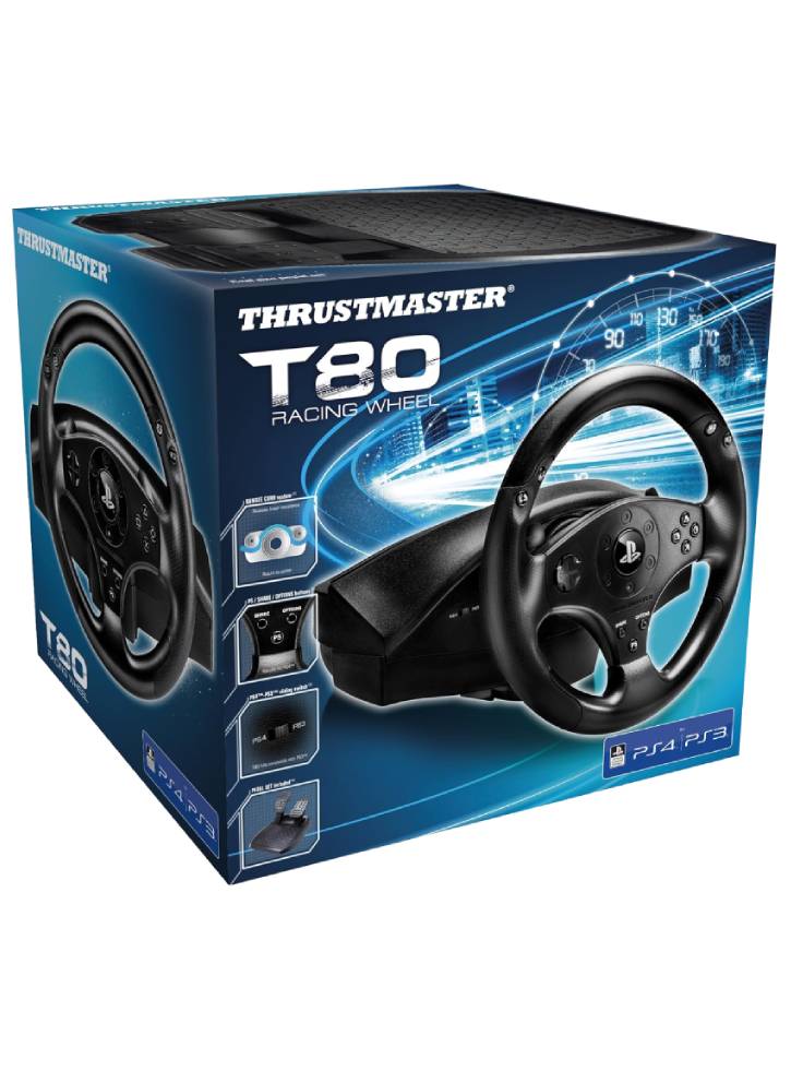 Thrustmaster - T80 Racing Wheel - Official Sony Licence (PLAYSTATION 4)