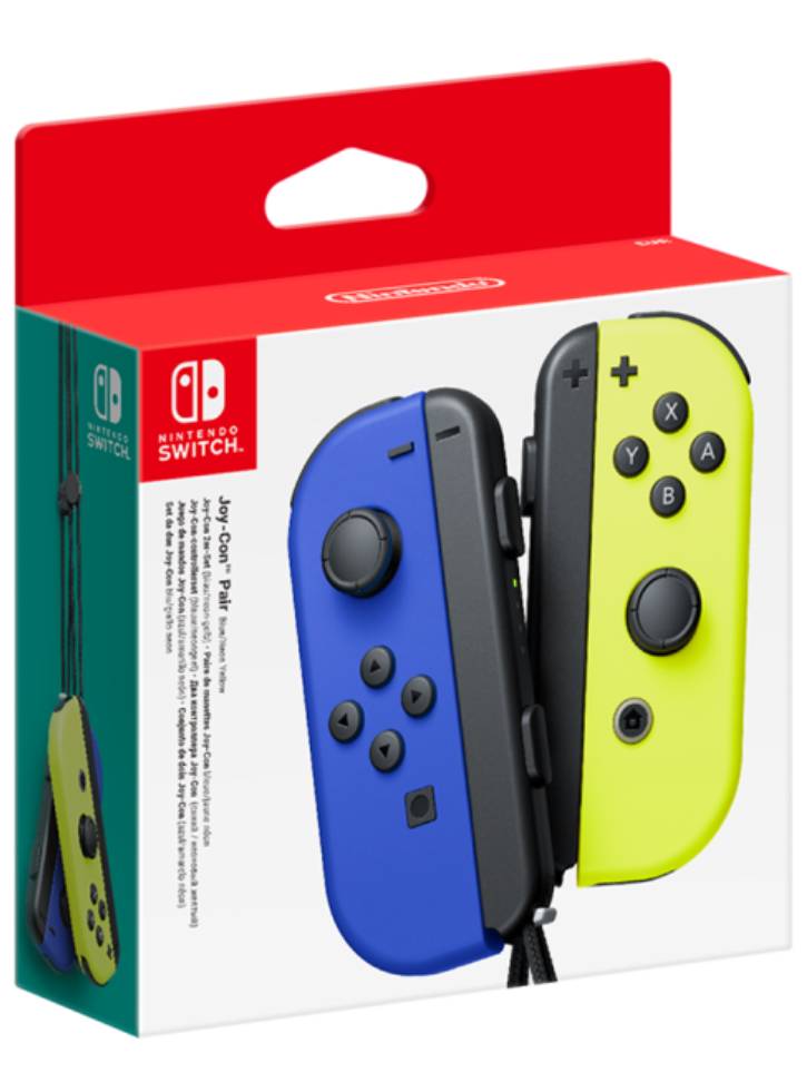 Nintendo Switch Joy-Con Controller Pair - Blue (L) & Neon Yellow (R) - NSW