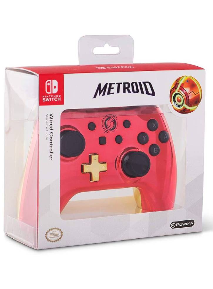 PowerA Wired Controller: Chrome Samus - NINTENDO SWITCH