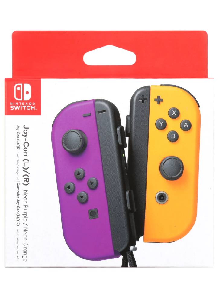 JOY-CON PAIR NEON PURPLE/NEON ORANGE - NINTENDO SWITCH