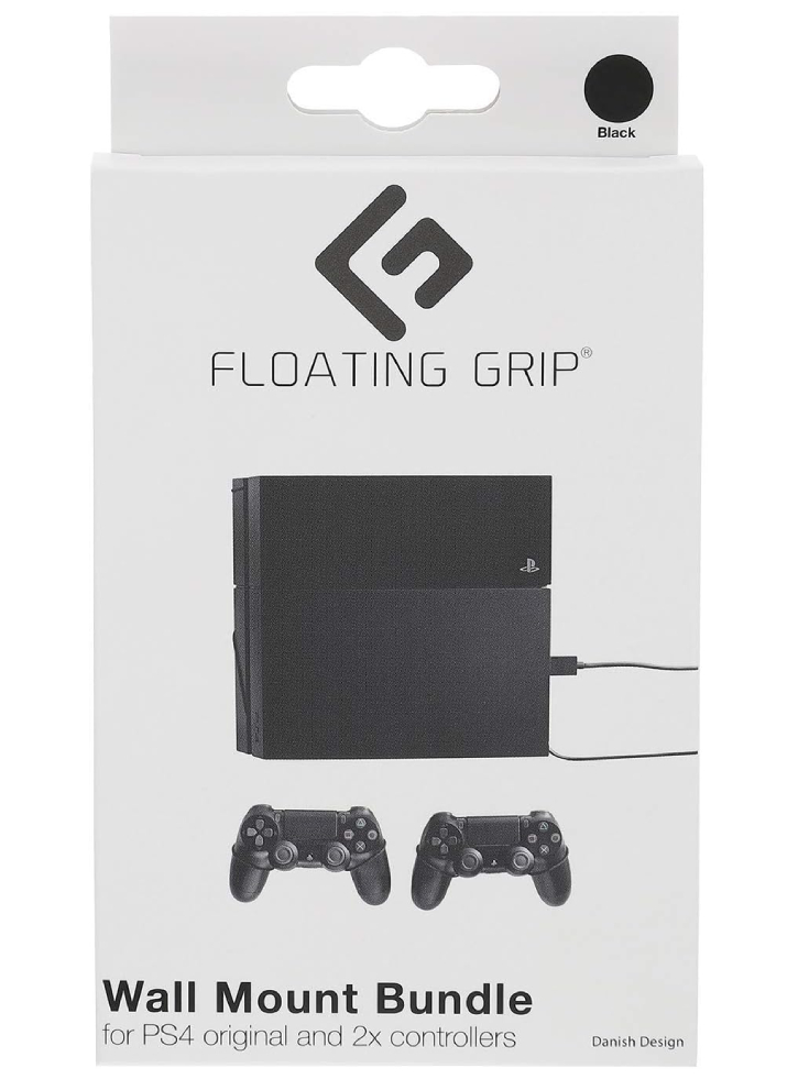 Suport Perete Negru Floating Grip Bundle Playstation 4 & Controllere