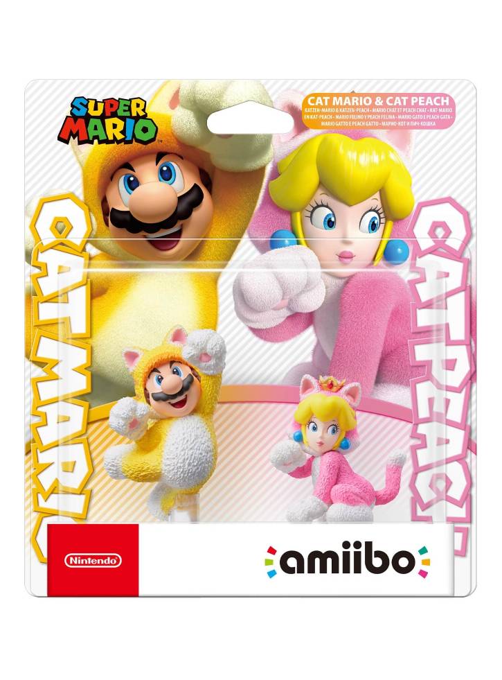 Figurina AMIIBO CAT MARIO & Figurina CAT PEACH: DOUBLE PACK