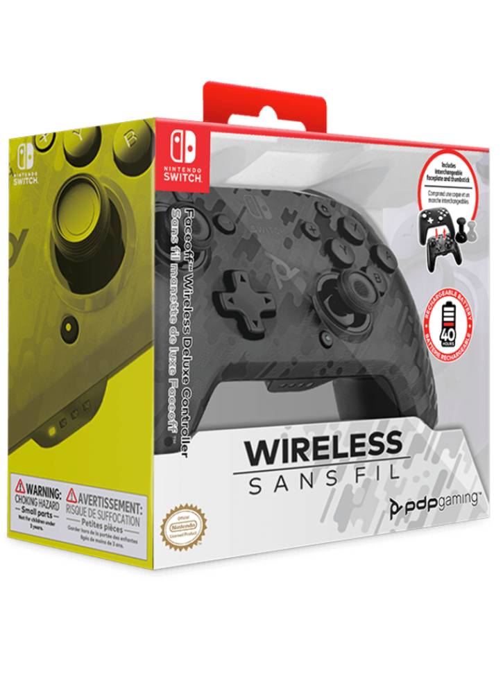 Faceoff WIRELESS Controller - PDP Camo Black (NINTENDO SWITCH)