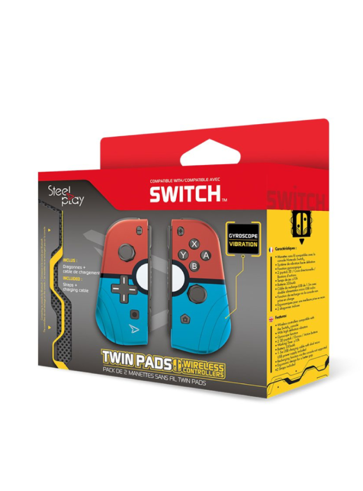 Controllere Wireless SteelPlay Twin Pad Albastru & Rosu – NSW