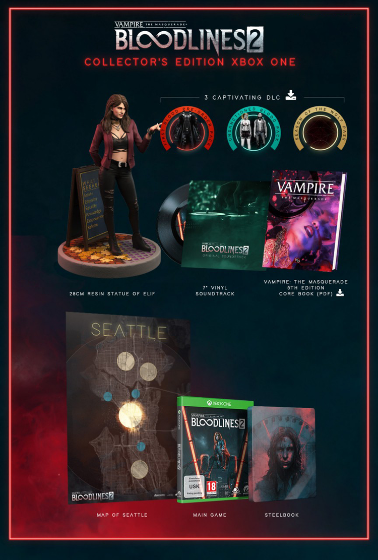 Vampire The Masquerade Bloodlines 2 Collector’s Edition – Xbox One