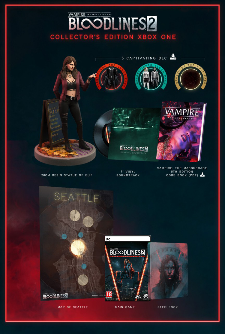 Vampire The Masquerade Bloodlines 2 Collector’s Edition – PC