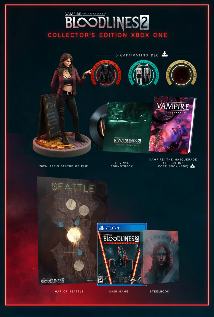 Vampire The Masquerade Bloodlines 2 Collector’s Edition – PS4