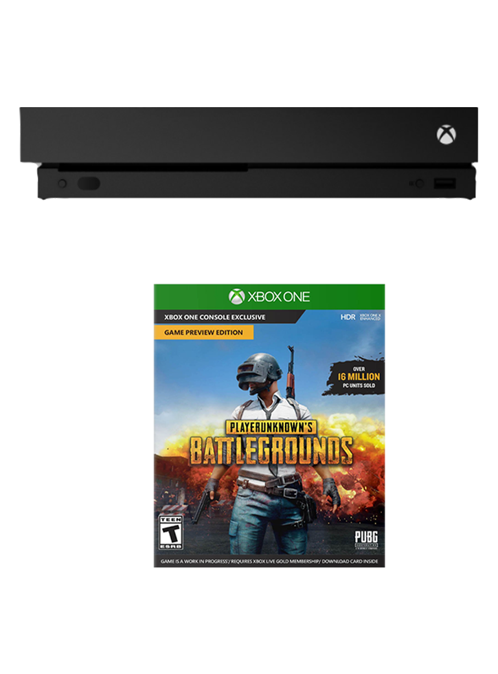 Consola XBOX ONE X 1TB Negru + Jocul PLAYERUNKNOWN'S BATTLEGROUNDS – Xbox One