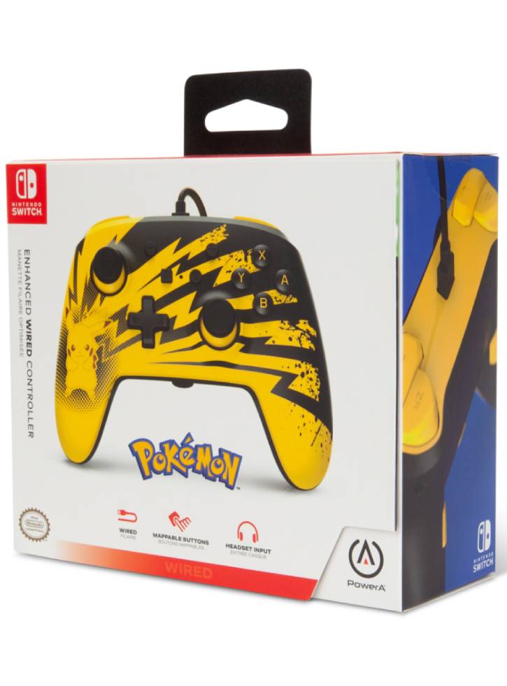 Wired Controller: Pikachu Lightning - NINTENDO SWITCH