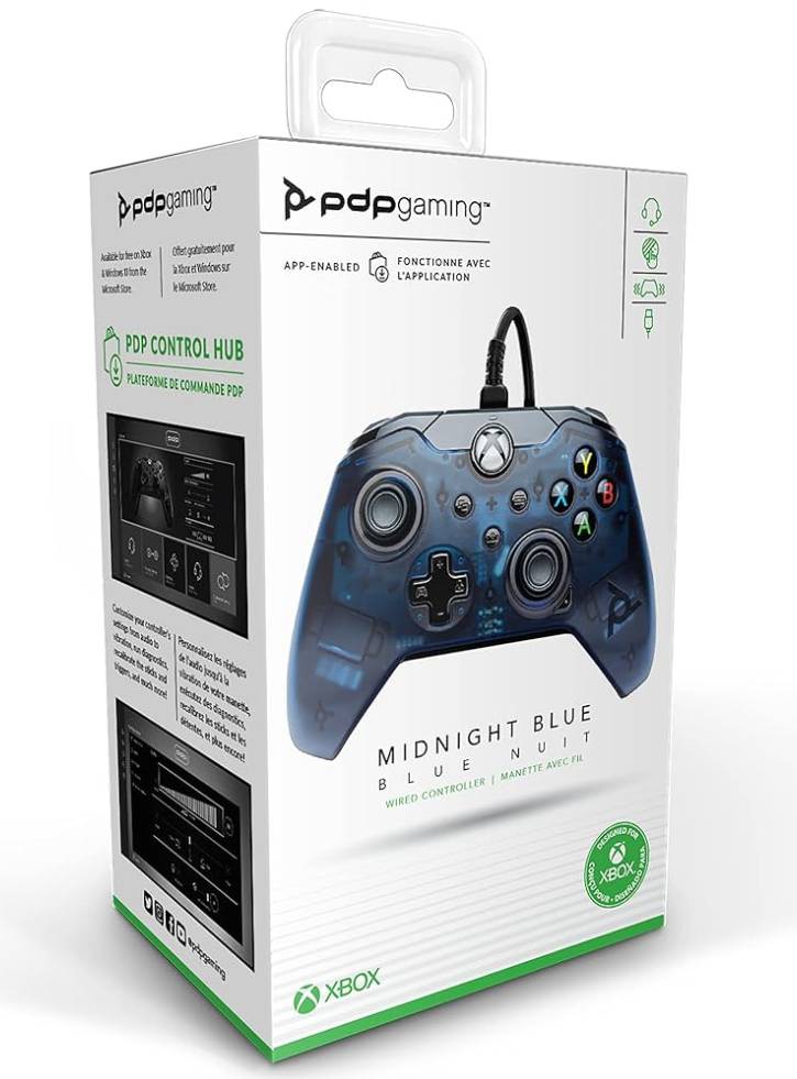 PDP Wired Controller Blue - XBOX SERIES X