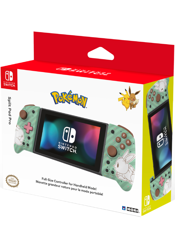 Controller Hori Split Pad Pro Pokemon Pikachu & Eevee NSW