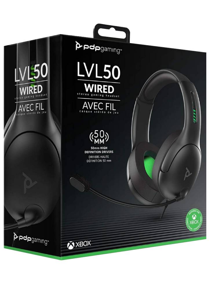 PDP LVL50 Wired Headset Black - XBOX ONE